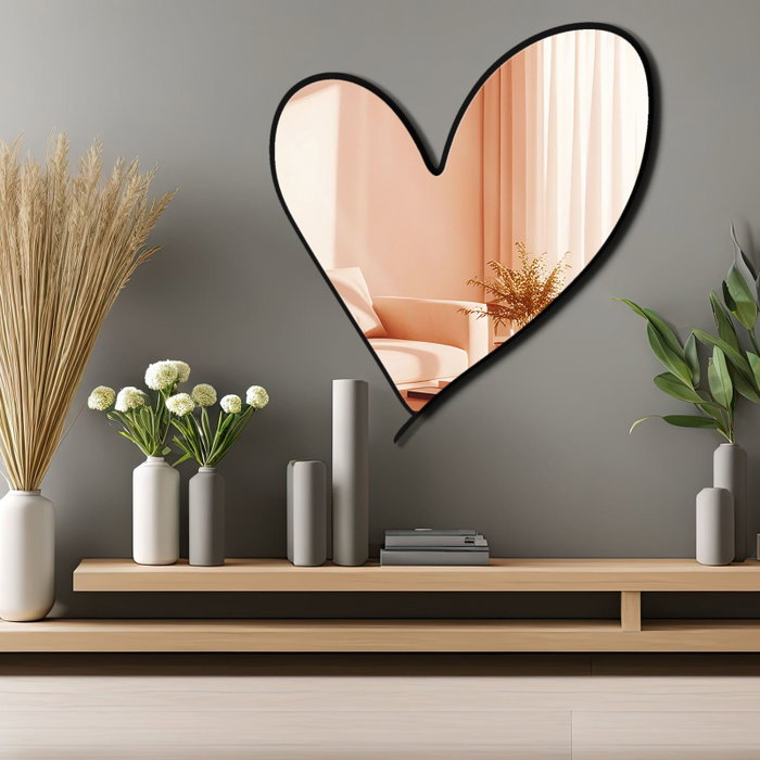 Wallity Ozgl517 Espejo Decorativo Oro Rosa PLEXIGLASS EVA 43 x 48 cm